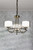Laura Ashley Lighting Southwell 3 Light Antique Brass with Opal and Clear Layered Diffusers Pendant Light 