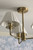Mixbury 3 Light Matt Antique Brass with White Ceramic Shades Pendant Light
