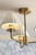 Laura Ashley Lighting Mixbury 3 Light Matt Antique Brass with White Ceramic Shades Pendant Light 