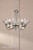 Laura Ashley Lighting Wellham 5 Light Polished Nickel with Clear Ribbed Diffusers Pendant Light 
