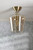 Ockley Antique Brass with Champagne Diffuser Semi Flush Ceiling Light