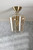 Laura Ashley Lighting Ockley Antique Brass with Champagne Diffuser Semi Flush Ceiling Light 