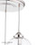 Laura Ashley Lighting Whitham 3 Light Polished Nickel with Clear Ribbed Diffusers Cluster Pendant Light 