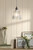 Callaghan Polished Nickel with Clear Ribbed Shade Pendant Light
