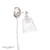 Callaghan Polished Nickel with Clear Ribbed Shade Wall Light