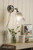 Callaghan Polished Nickel with Clear Ribbed Shade Wall Light