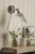 Callaghan Polished Nickel with Clear Ribbed Shade Wall Light