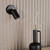 Dar Lighting Cawley Matt Black Adjustable Wall Spotlight 