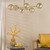 Dar Lighting Vignette 6 Light Aged Brass with Twisted Amber Diffusers Pendant Light 