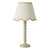 Spool Taupe with Natural and Taupe Shade Table Lamp