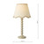 Spool Taupe with Natural and Taupe Shade Table Lamp