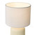 Dar Lighting Gigi Cream with White Shade Twin Pack Table Lamp 