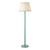 Spool Blue with Natural and Teal Shade Floor Lamp