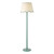 Dar Lighting Spool Blue with Natural and Teal Shade Floor Lamp 