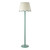 Dar Lighting Spool Blue with Natural and Teal Shade Floor Lamp 