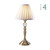 Beau 4 Pack Antique Brass with White Shade Touch Table Lamp