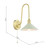 Hadano Natural Brass and Matt Taupe Shade Wall Light