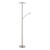 Kamika Mother & Child 2 Light Satin Chrome with Adjustable LED Floor Lamp