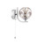 Dar Lighting Cradle Polished Chrome with Organic Smoked Diffuser Wall Light 