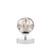 Dar Lighting Esben Polished Chrome with Organic Smoked Diffuser Touch Table Lamp 