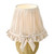 Dar Lighting Omer Matt Taupe and Antique Brass with Taupe Cotton Mix Shade Table Lamp 