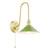 Hadano Natural Brass and Matt Green Shade Wall Light