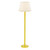 Dar Lighting Spool Yellow with Natural and Yellow Shade Floor Lamp 