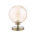 Dar Lighting Esben Antique Brass with Twisted Amber Diffuser Touch Table Lamp 