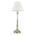 Dar Lighting Blenheim 4 Pack Antique Brass with Ivory Shade Table Lamp 