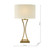 Oporto Aged Brass with Ivory Shade Table Lamp