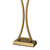 Dar Lighting Oporto Aged Brass with Ivory Shade Table Lamp 
