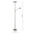 Dar Lighting Osbert Mother & Child 2 Light Satin Bronze with Adjustable LED Floor Lamp 