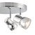 Dar Lighting Clint 3 Light Polished Chrome Adjustable Plate IP44 Bathroom Ceiling Spotlight 