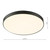 Dar Lighting Essien Black with White Acrylic IP44 LED Bathroom Ceiling Light 