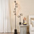 Dar Lighting Spiral 6 Light Matt Black with Organic Smoked Diffusers Floor Lamp 