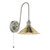 Hadano Antique Chrome and Aged Brass Shade Wall Light