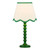 Poma Natural Linen and Green Scalloped Table Lamp Shade Only