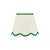 Poma Natural Linen and Green Scalloped Table Lamp Shade Only
