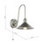 Hadano Antique Chrome and Aged Pewter Shade Wall Light