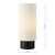 Aneska Matt Black with Opal Diffuser Dimmable Table Lamp