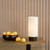 Aneska Matt Black with Opal Diffuser Dimmable Table Lamp