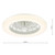 Dar Lighting Fan White LED Fitting Only Flush Ceiling Light 
