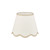 Poma Natural Linen and Beige Scalloped Table Lamp Shade Only