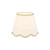 Poma Natural Linen and Beige Scalloped Table Lamp Shade Only