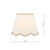 Dar Lighting Poma Natural Linen and Beige Scalloped Table Lamp Shade Only 