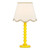Dar Lighting Poma Natural Linen and Beige Scalloped Table Lamp Shade Only 