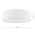 Dar Lighting Fan White with White Drum Shade LED Flush Ceiling Light 