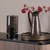 Daylin Satin Black with Smoked Ribbed Shade Table Lamp