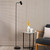 Dar Lighting Thierry Matt Black Adjustable Spotlight Floor Lamp 