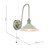 Dar Lighting Hadano Antique Chrome and Matt Taupe Shade Wall Light 